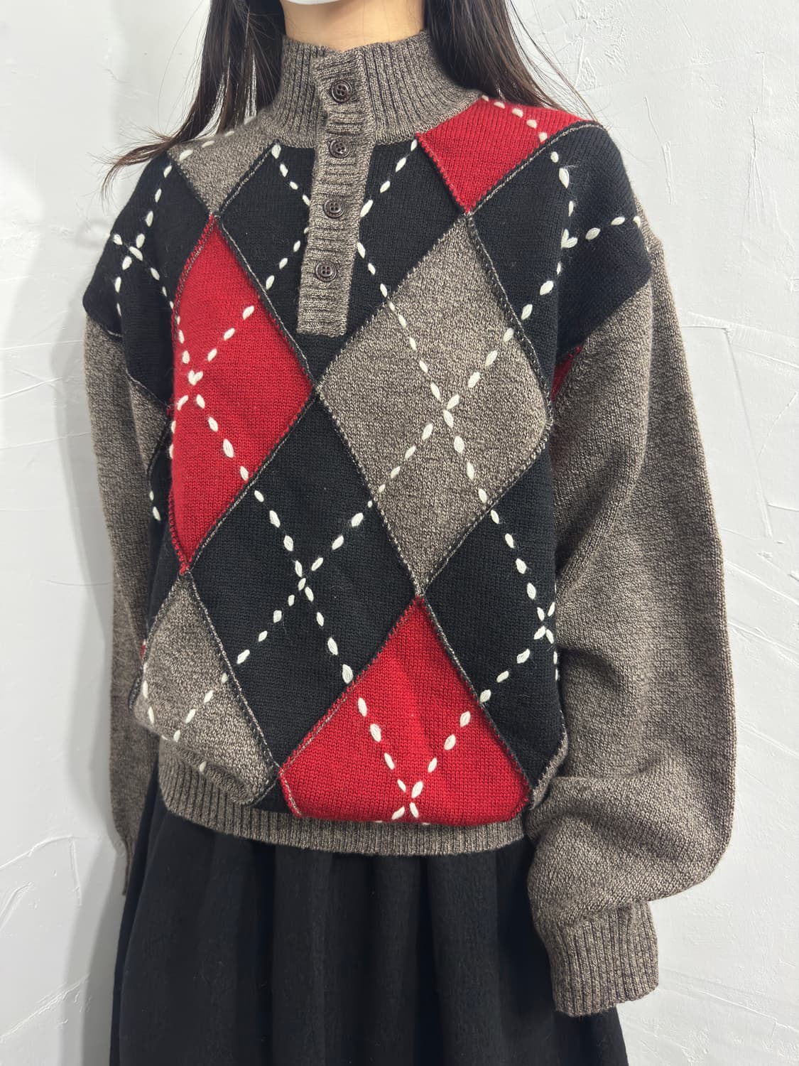 g-stage argyle knit 상품이미지2