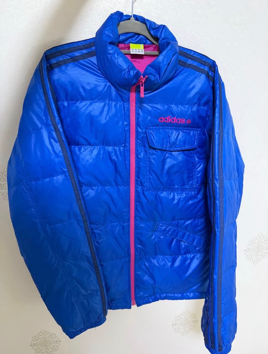 아디다스 삼선 블루 패딩 상품이미지1