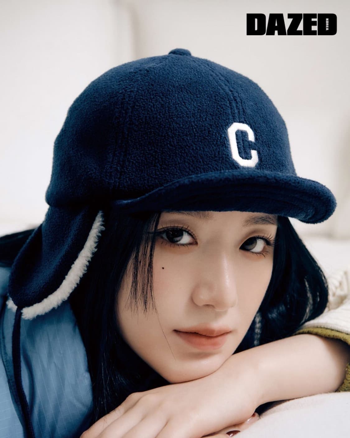 스탠다드 핏 C 로고 플리스 트루퍼 캡 상품이미지1