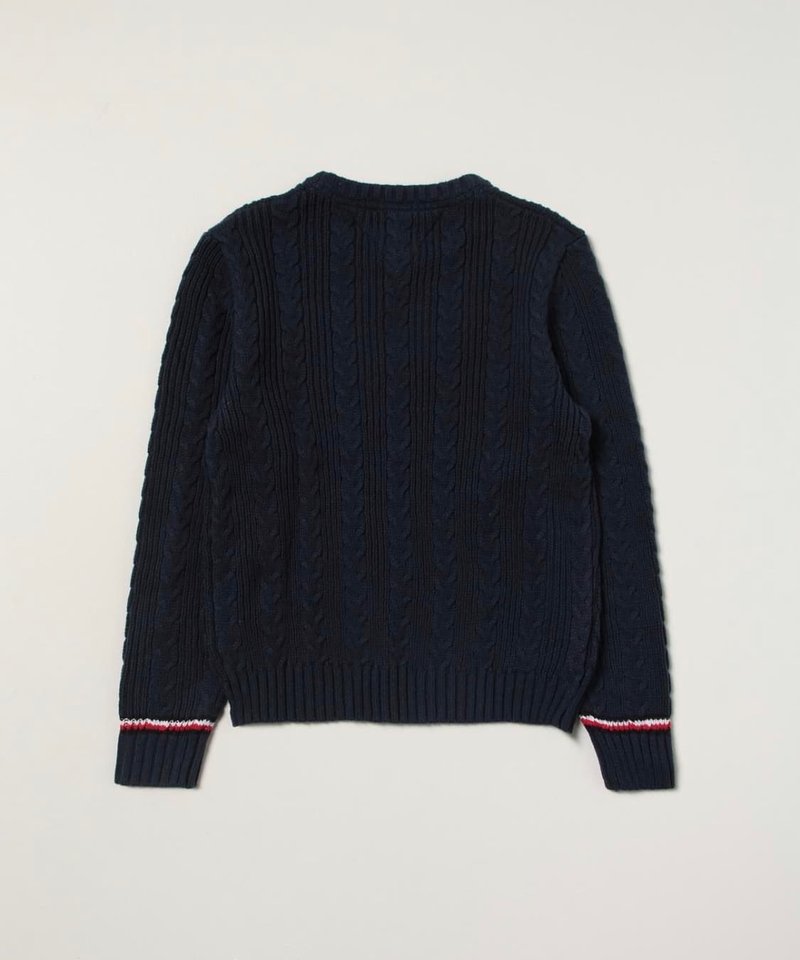 타미힐피거 에센셜 케이블 스웨터 / 네이비 상품이미지2