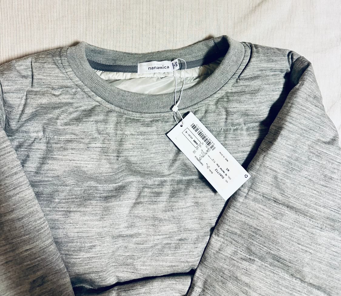 나나미카 패딩 크루넥 스웨트 셔츠 SUAF712 상품이미지2