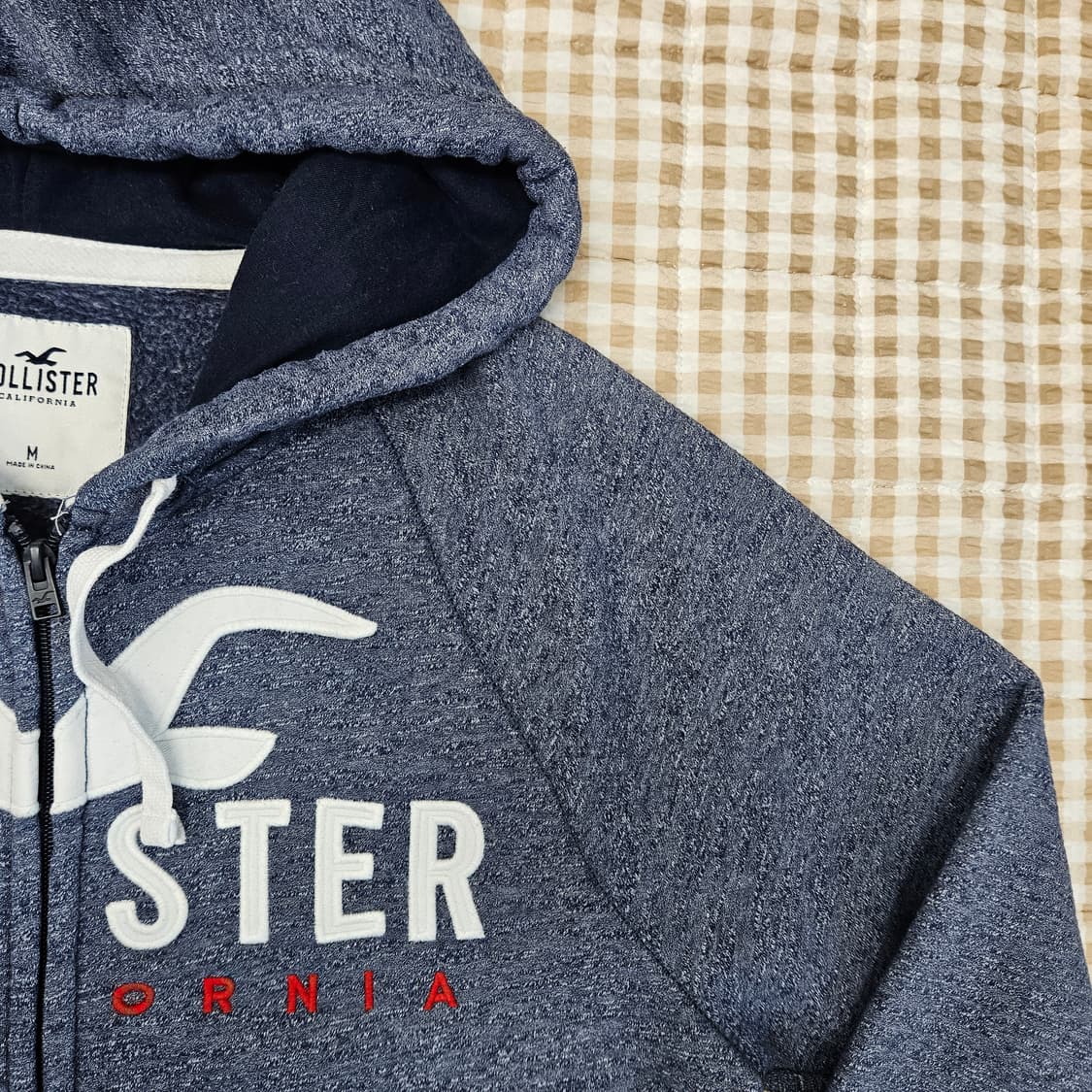 홀리스터 기모 후드집업 자켓 남자100 상품이미지3