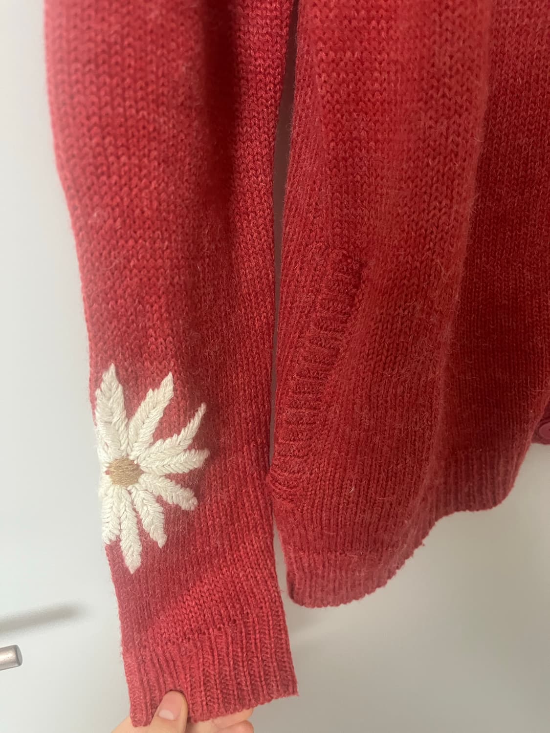 보헤미안 히피 플라워 니트 가디건 상품이미지3