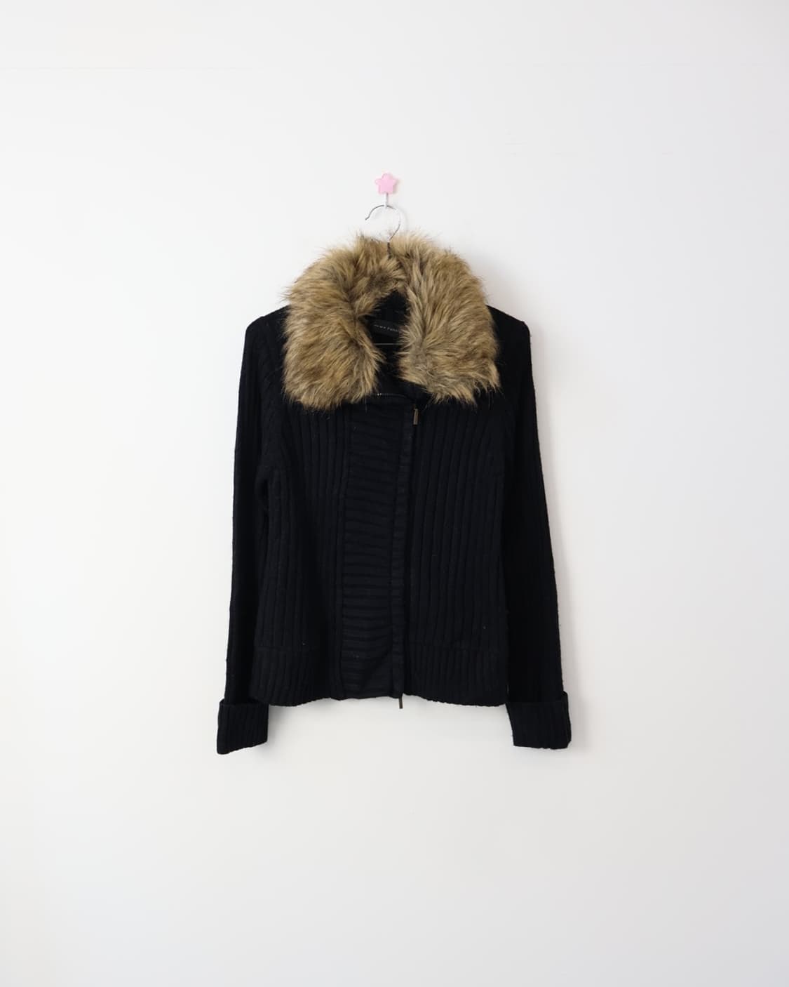 Putielal Y2k Acrylic Fur Cardigan Zip up 상품이미지4