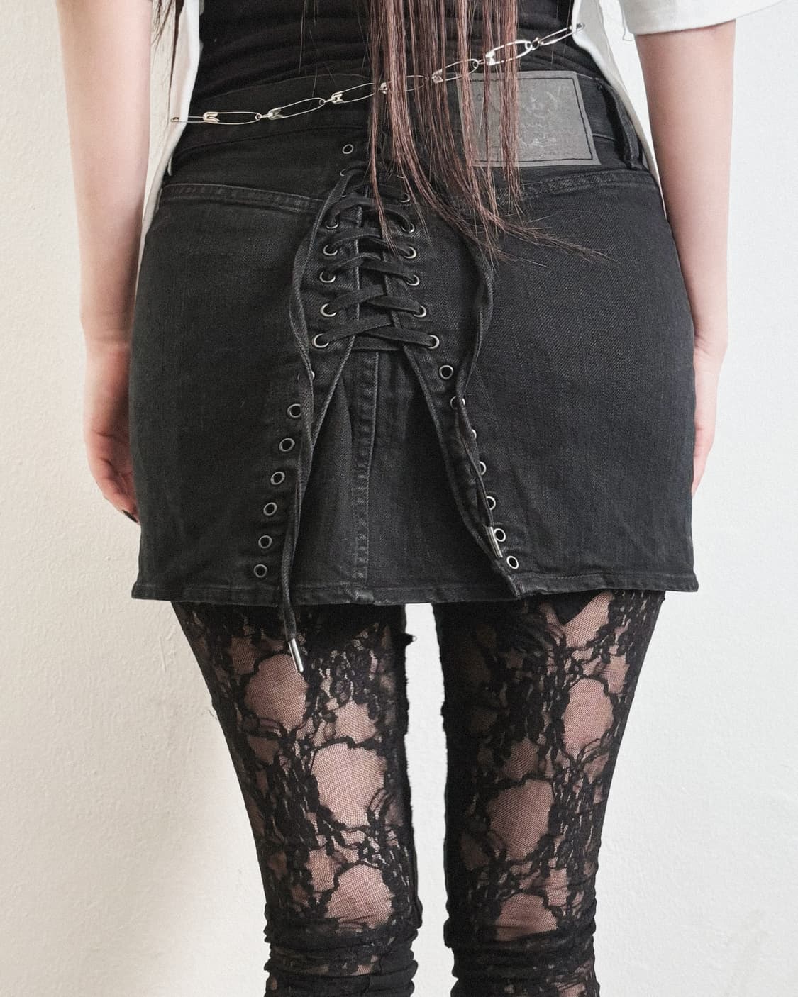 히스테릭글래머 슈레이스 미니스커트 상품이미지1