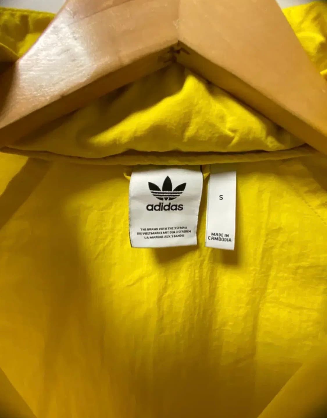 아디다스 옐로우 파이어버드 윈드브레이커 S 상품이미지6