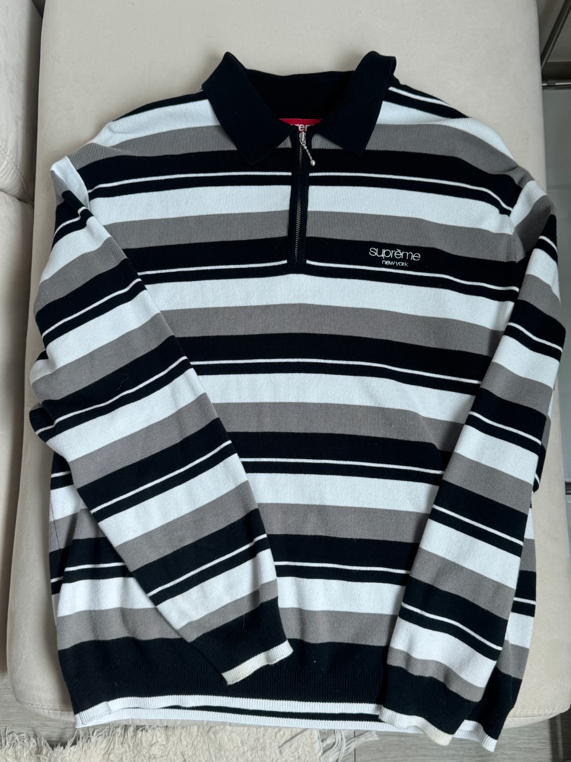 Supreme 슈프림 fw 스트라이프 집 롱슬리브 s 상품이미지1