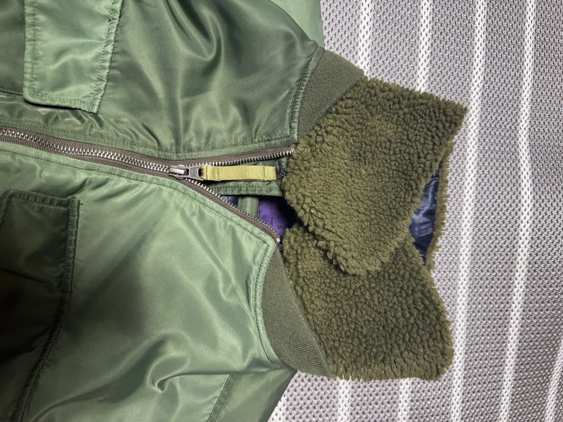 비슬로우 퍼플 ma-1 카키 L 상품이미지6