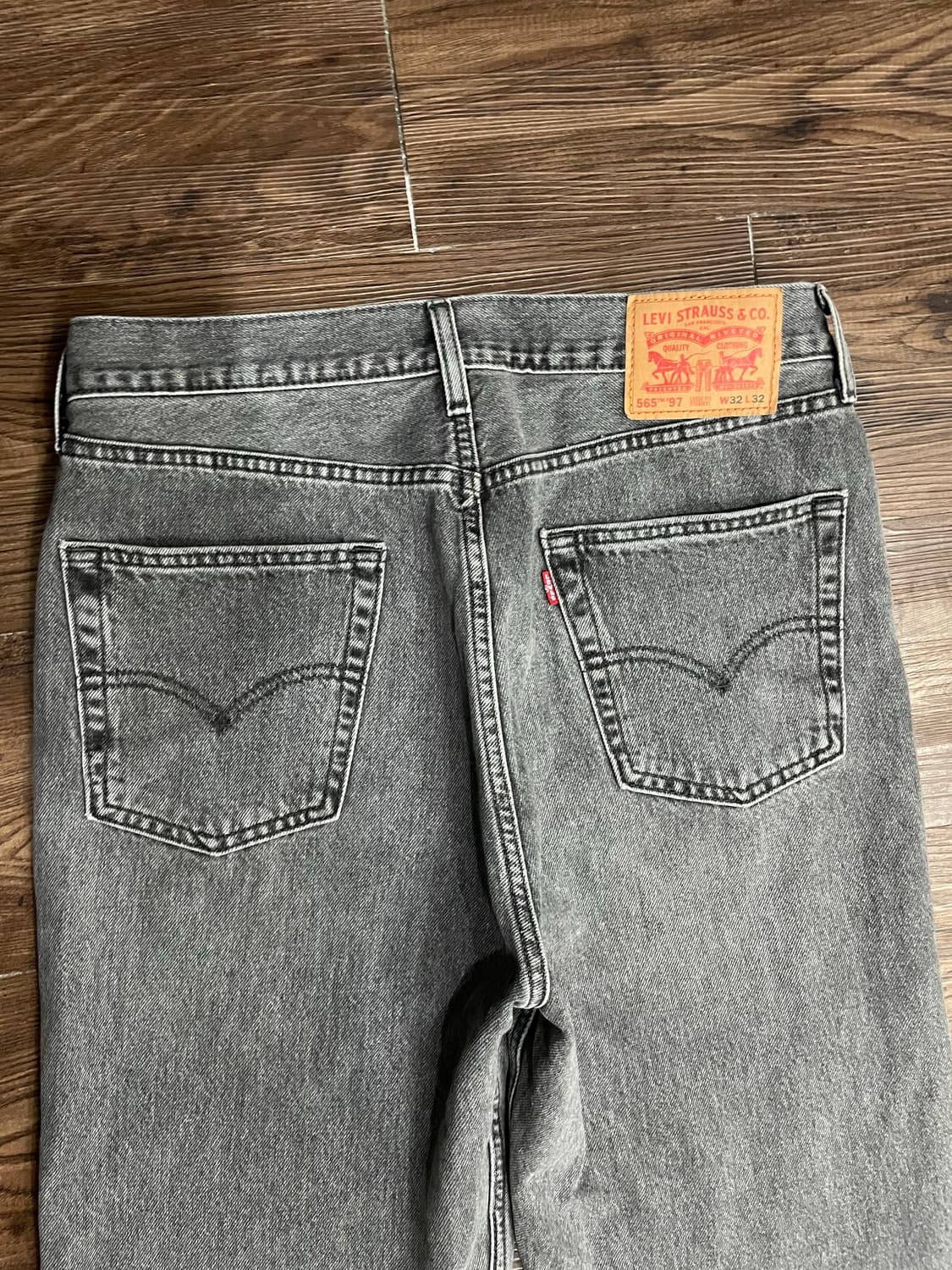 리바이스 565 97 흑청 데님 팬츠 상품이미지8