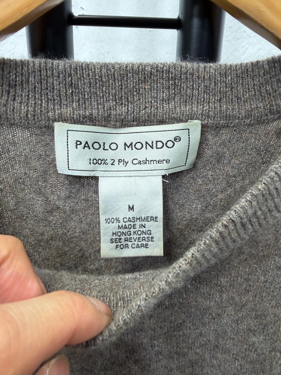 정품) 파올로 몬도 여성 캐시미어100 니트 스웨터 M 상품이미지6