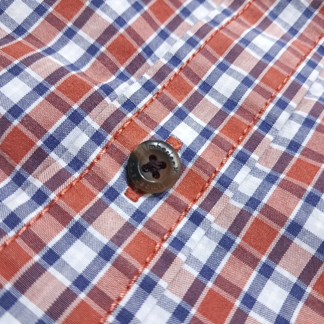 CL945 M 팀버랜드 슬림핏 클래식 체크 레드블루 셔츠 상품이미지5