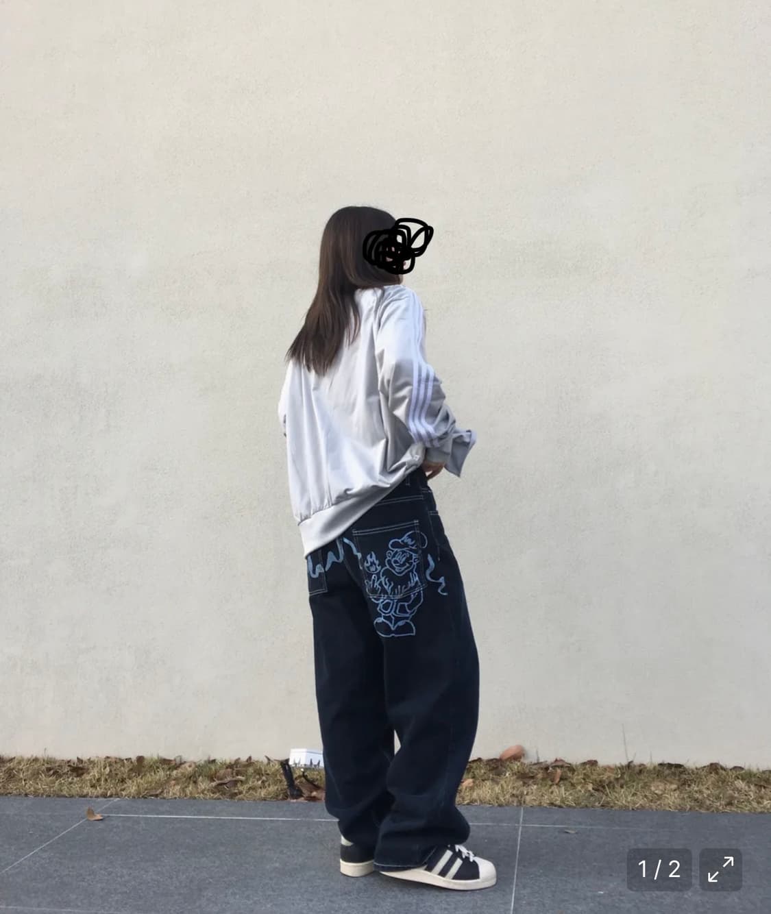 위캔더스 드워프 데님 팬츠 블루 상품이미지2