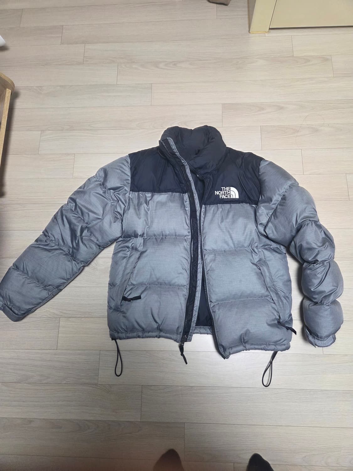 노스페이스 1996 레트로 눕시 멜란지 그레이 패딩 상품이미지2