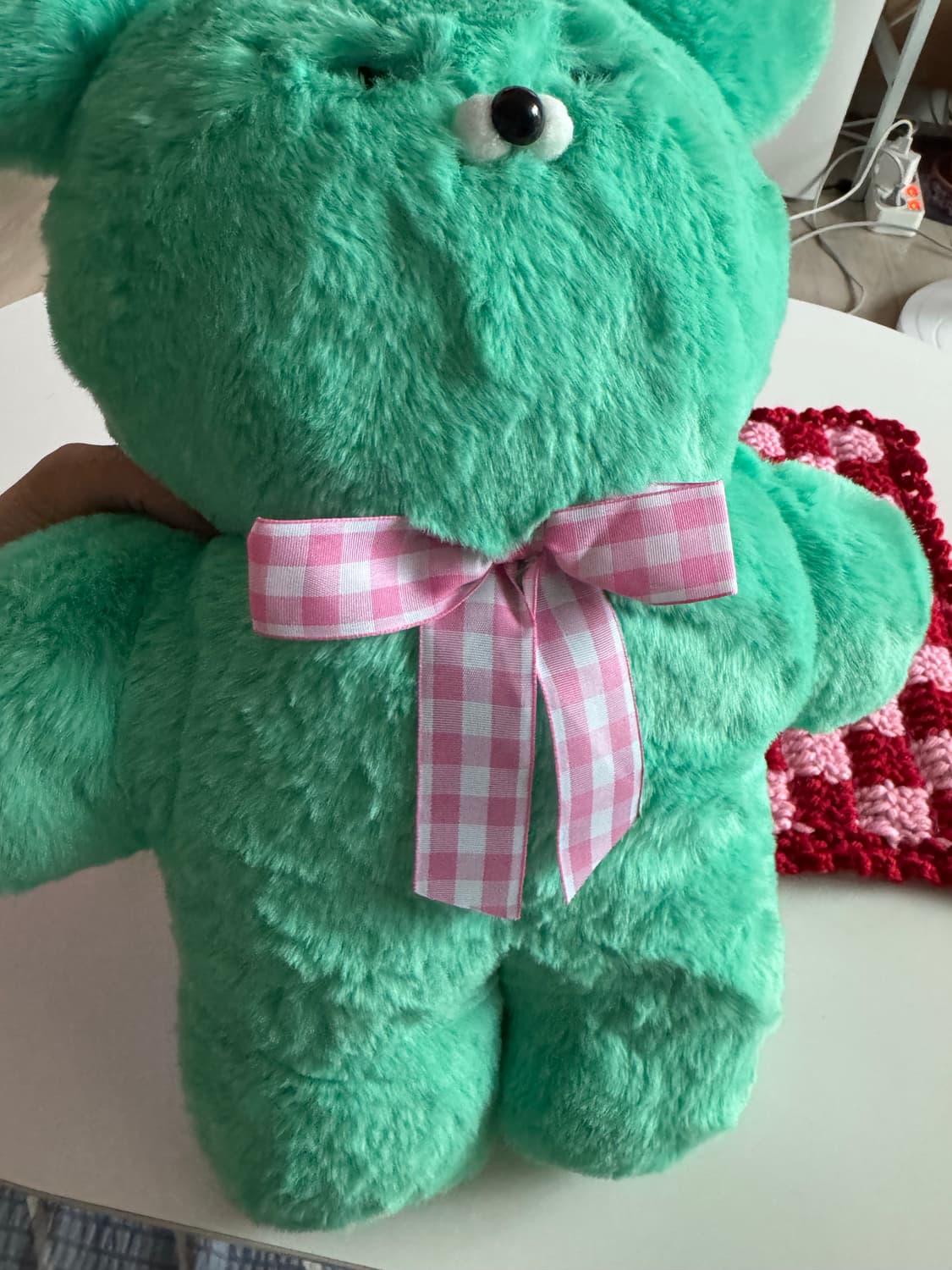 새상품) 미친 촉감대박 와사비베어 중대형 40cm 인형 소장품판매 상품이미지7