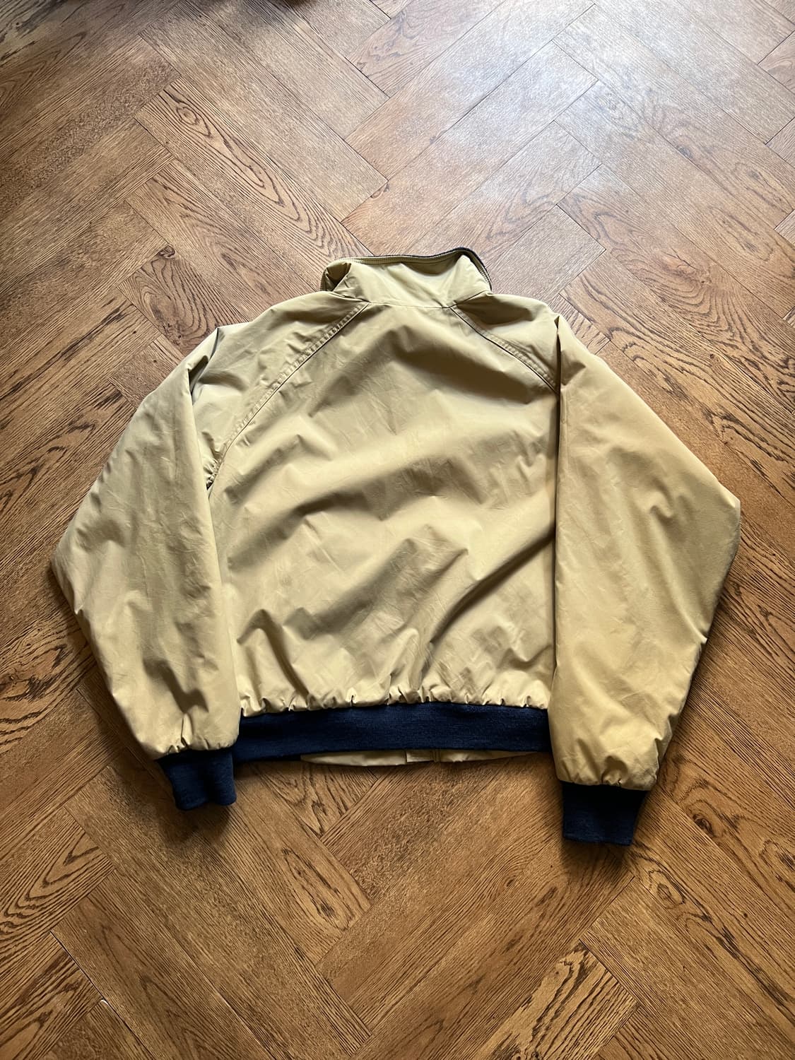 [XL]80's 울리치 USA Made 플리스 라이닝 베이지 웜업 자켓 상품이미지8