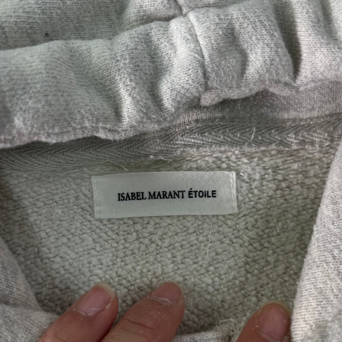 100 이자벨마랑 빅로고 후드티 상품이미지3