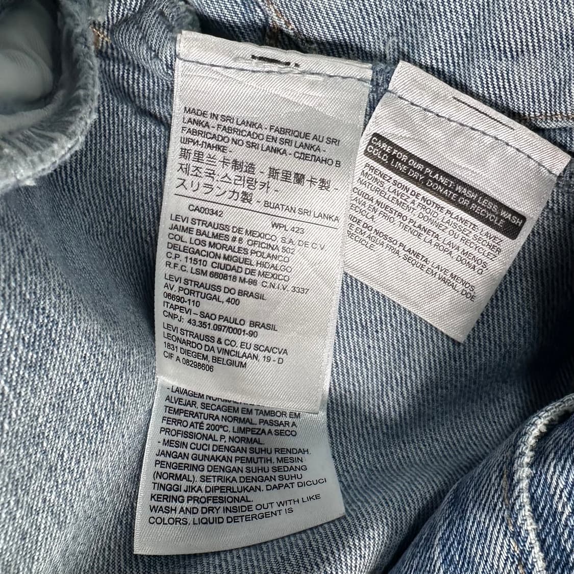 리바이스 연청 데님 자켓 상품이미지8