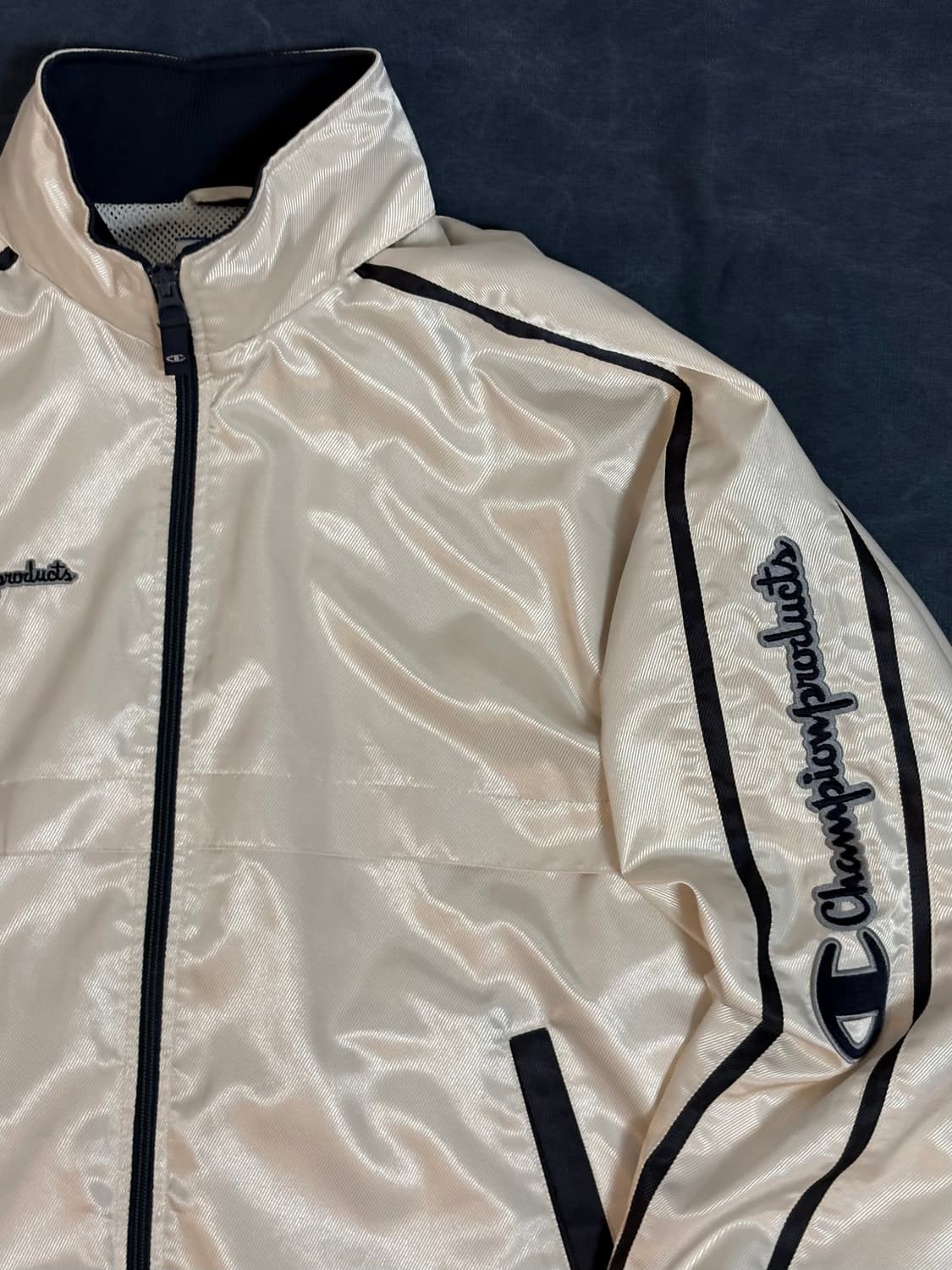 챔피온 실크 자수 바람막이 상품이미지3