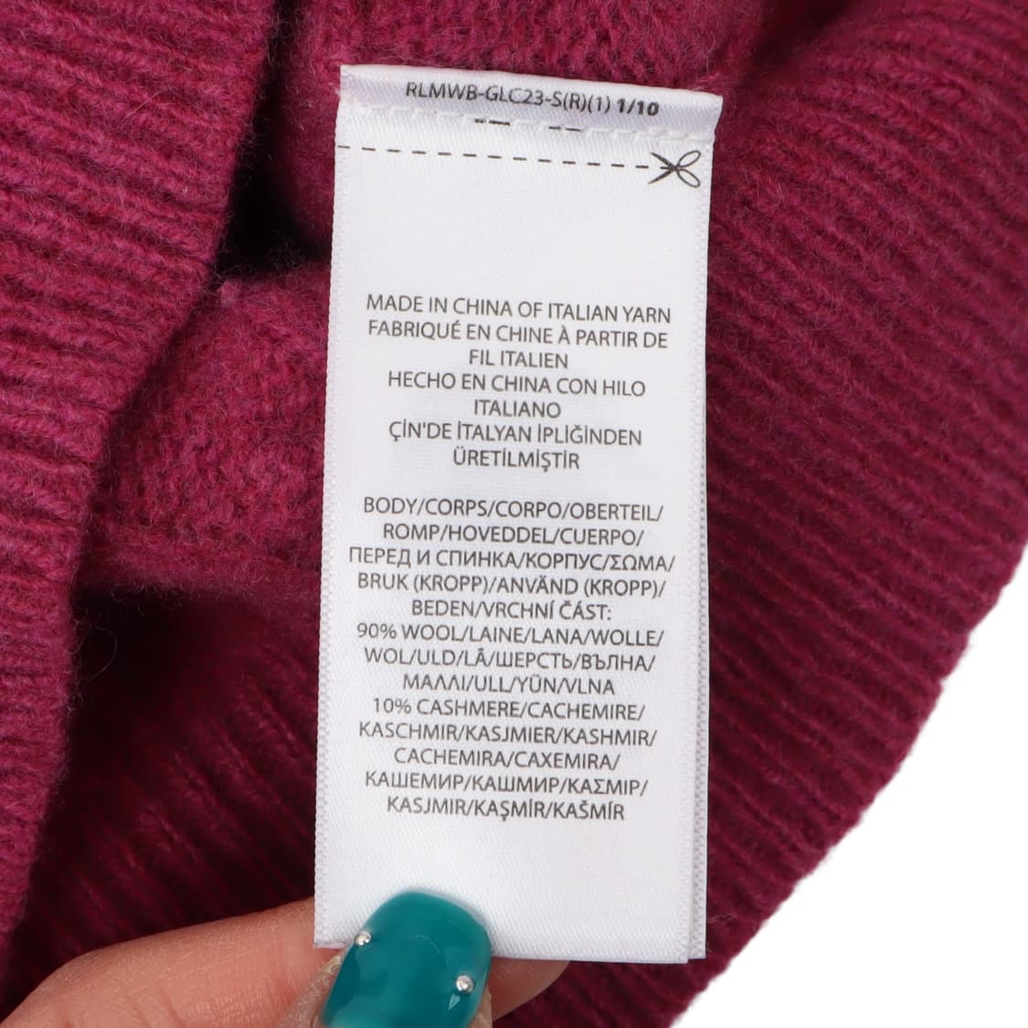 폴로 랄프로렌 핑크 울 캐시미어 케이블 니트 상품이미지9