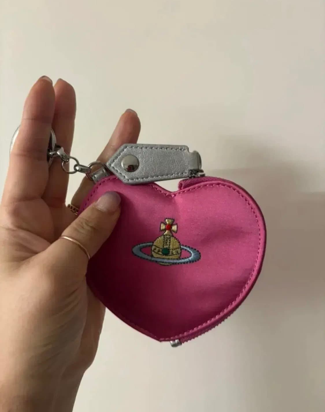 비비안웨스트우드 하트 동전 지갑 핑크 상품이미지2
