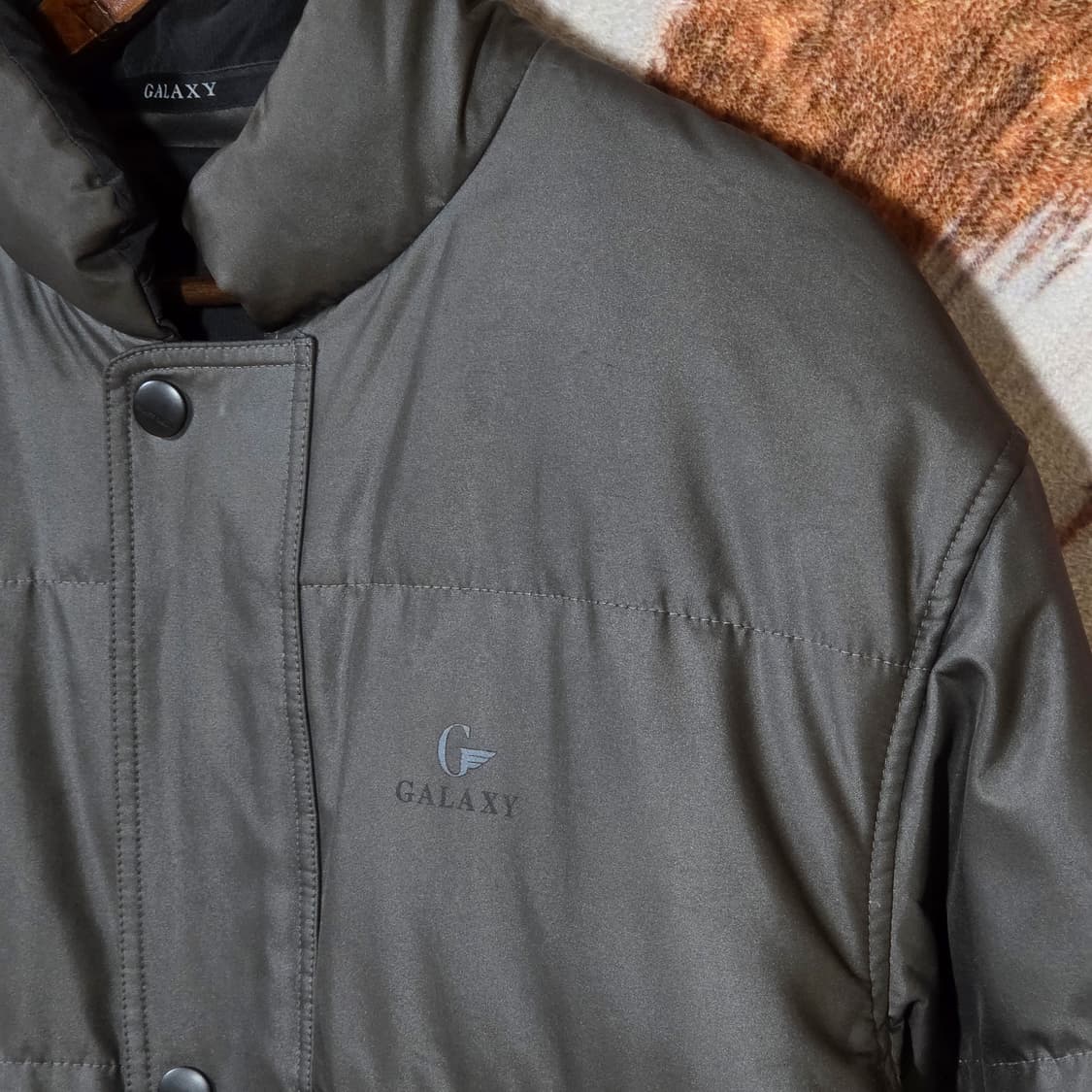 갤럭시 리버시블 블랙 구스다운 패딩 점퍼 상품이미지2