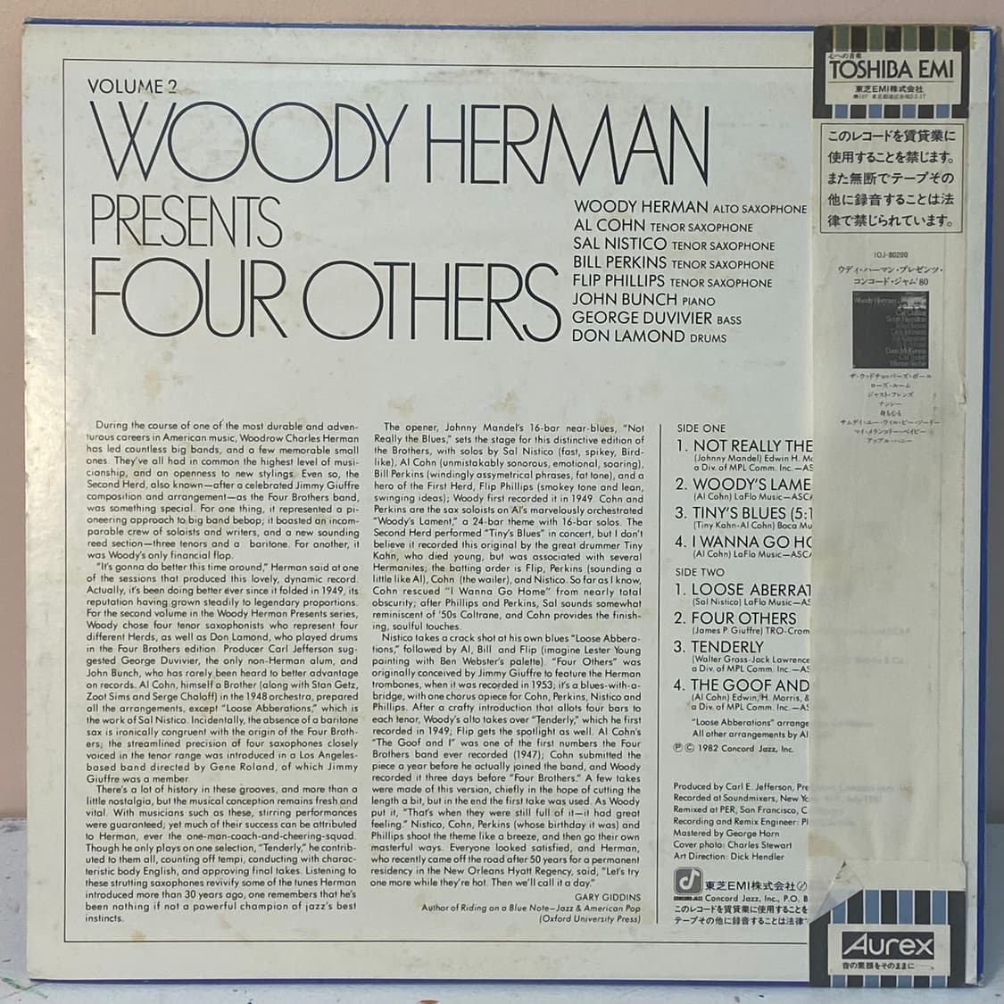(LP-일본수입) Woody Herman-Four Others 상품이미지2