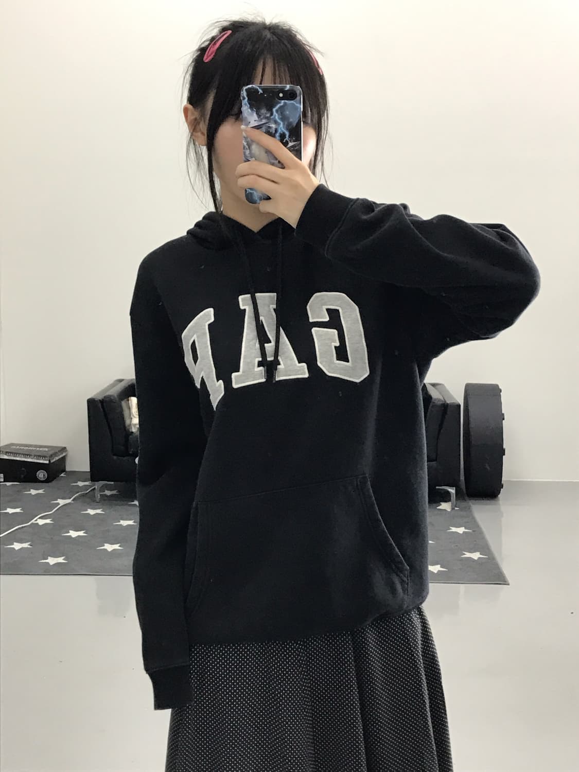 Gap Black Graphic Hoodies 상품이미지1