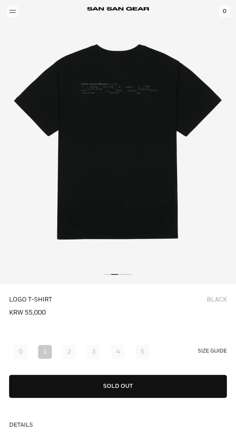 Sansan gear LOGO T-SHIRT (2) 상품이미지2