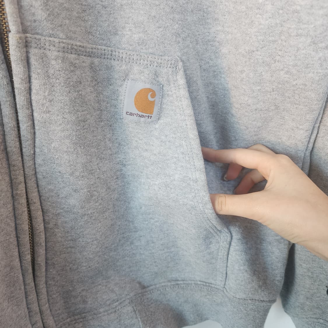 칼하트 그레이 후드집업 상품이미지3