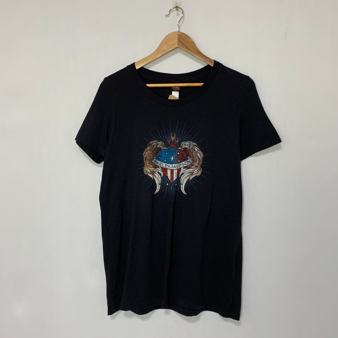 할리 데이비슨 빈티지 프린팅 반팔 티셔츠 XL 남녀공용 상품이미지1