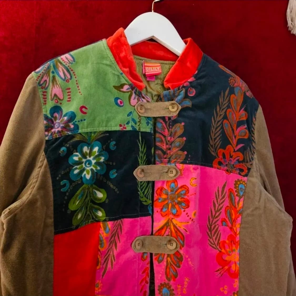 오일릴리(Oilily) 멀티컬러 벨루어 버튼 자켓 상품이미지4