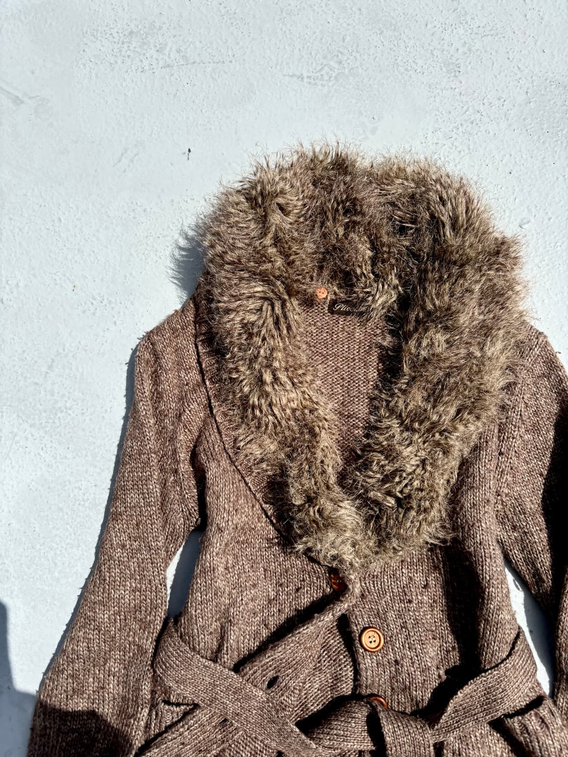 “Vintage” V-Kei Mood Fur Detail Brown Ca 상품이미지7