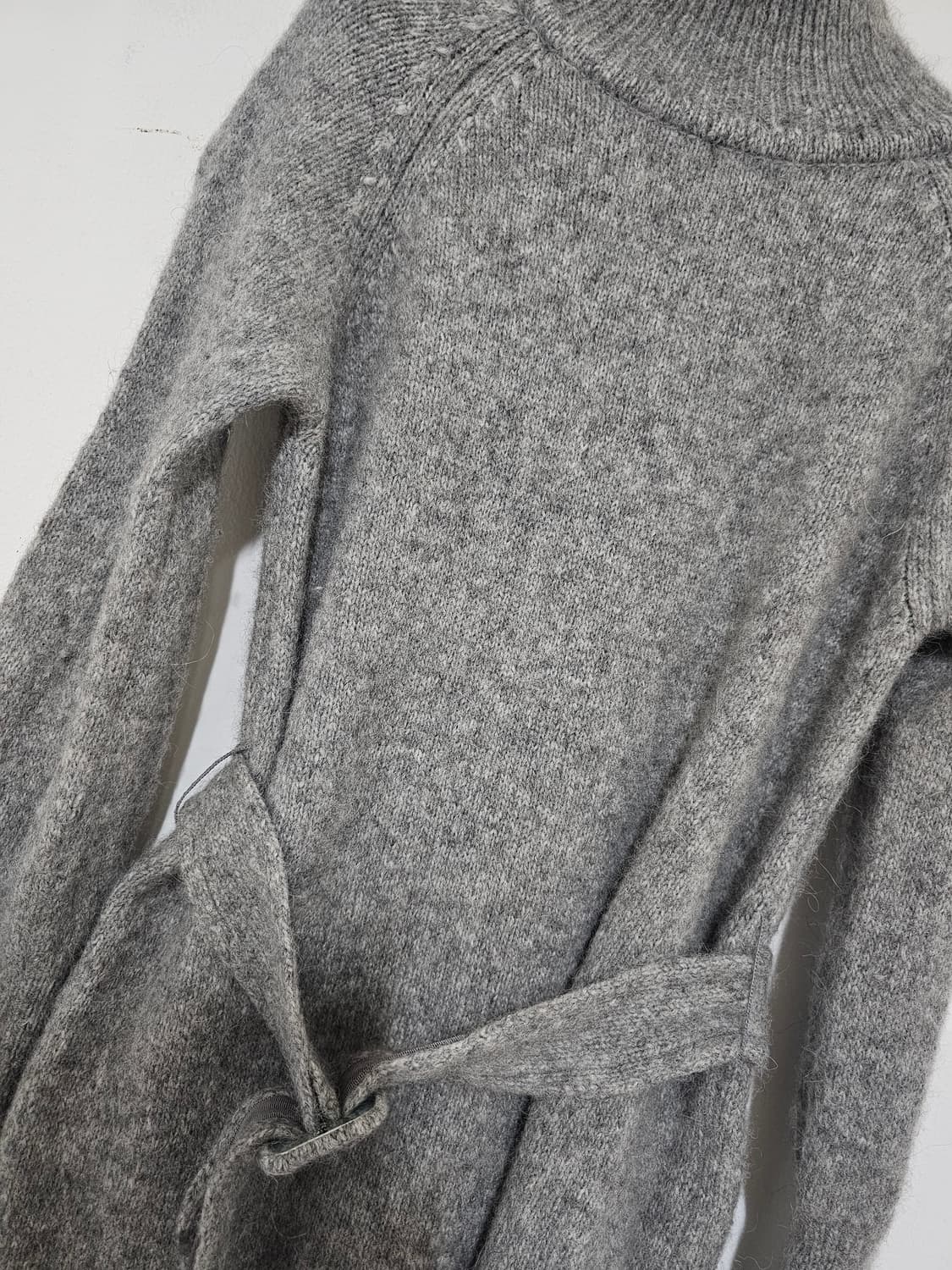 레니본 알파카 그레이 벨트 니트 85. (55.)  상태a급 상품이미지3