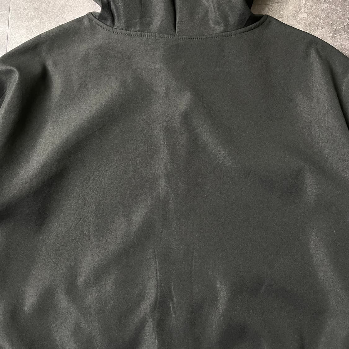 UNKNOWN 빈티지 블랙 벨벳라이닝 후드집업 A00378 상품이미지7