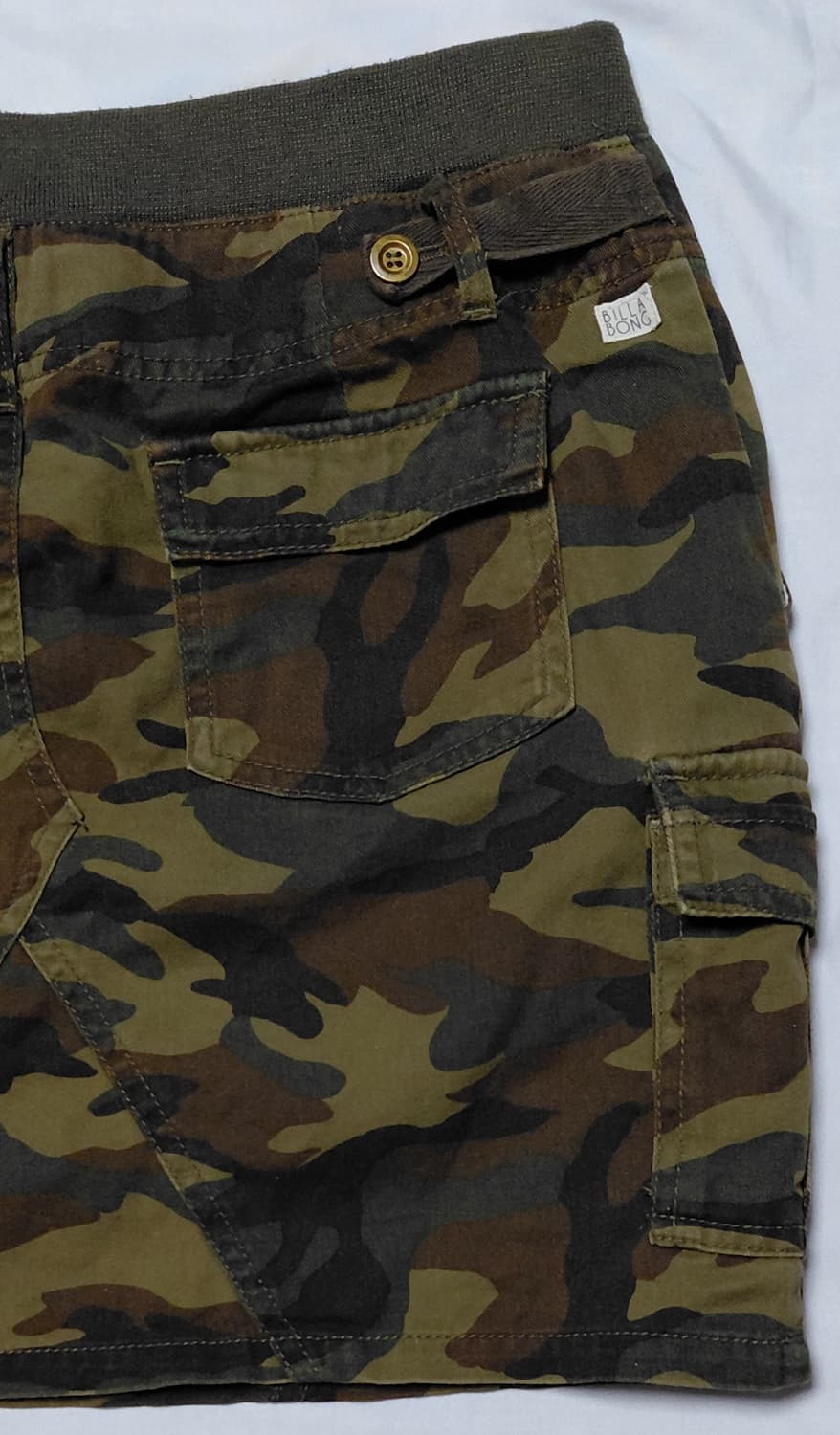 [L] 빌라봉(Billabong) 빈티지 카모 카고 미니 스커트 상품이미지10