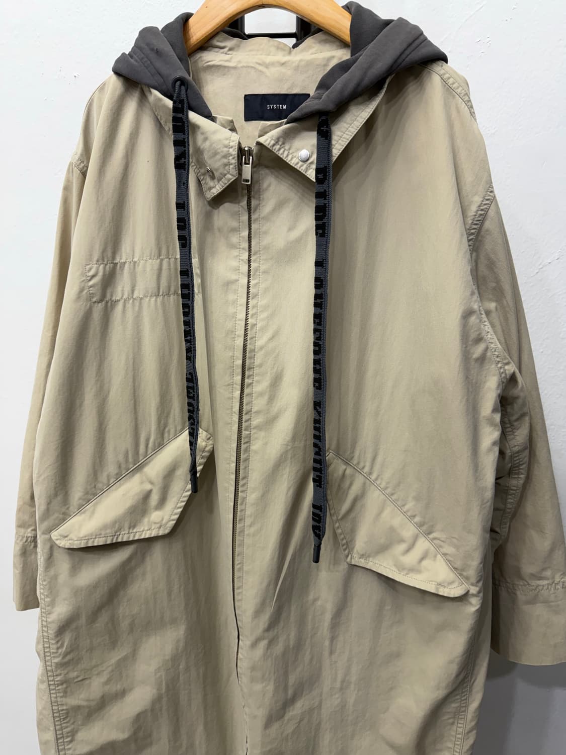 정품) SYSTEM 시스템 한섬 후드 야상 자켓 88 상품이미지3