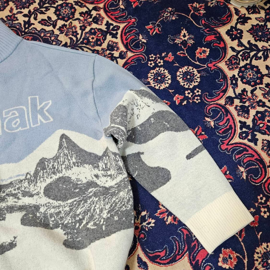 코닥(KODAK) 22fw 울 컬러라마 스웨터 니트 L size 상품이미지5