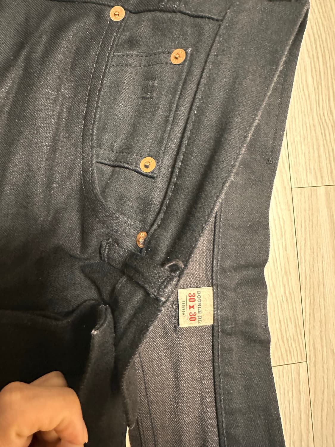 rrl 빈파포 블랙온블랙 블온블 30/30 상품이미지3