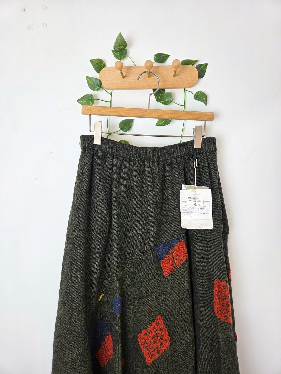 Takashimaya 패턴 울니트 롱스커트 상품이미지2