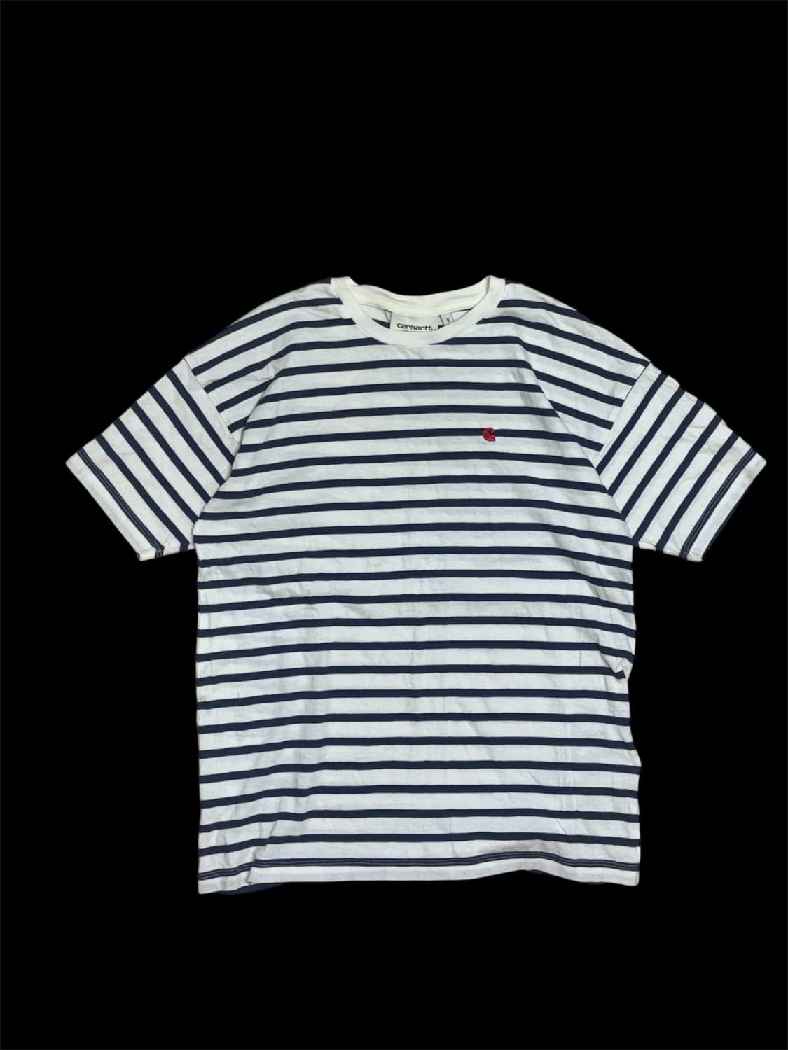 칼하트 wip 네이비 스트라이프 반팔 상품이미지2