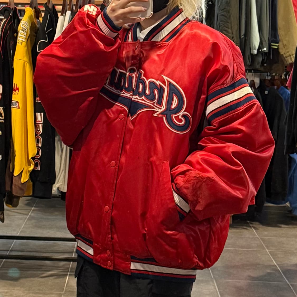 [NO.9]VTG 새틴 바시티 자켓 상품이미지4