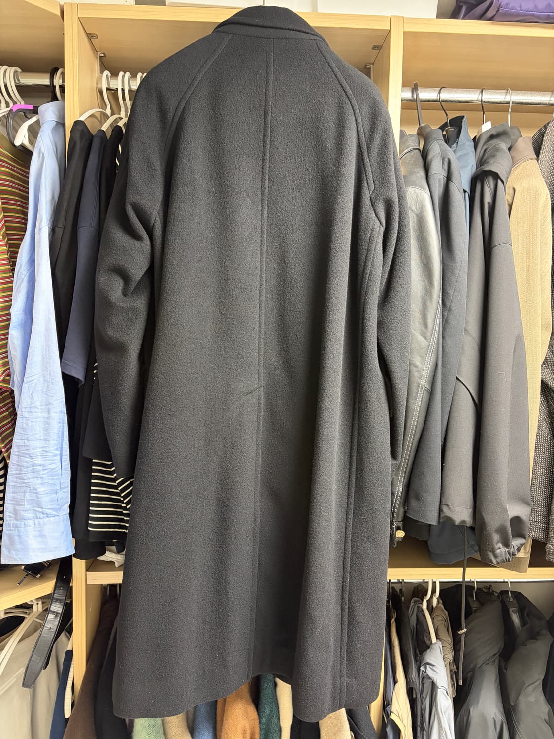 오라리 모저 체스터필드 코트 블랙 5사이즈 상품이미지2