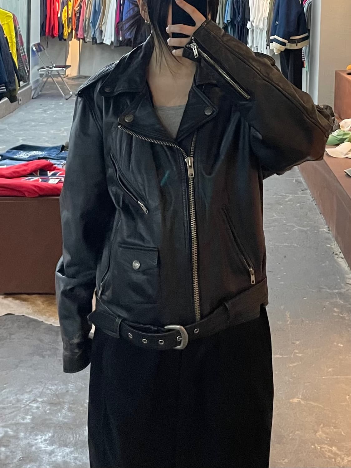 할리데이비슨 빈티지 독수리 블랙 라이더 레더자켓 H2211 상품이미지1