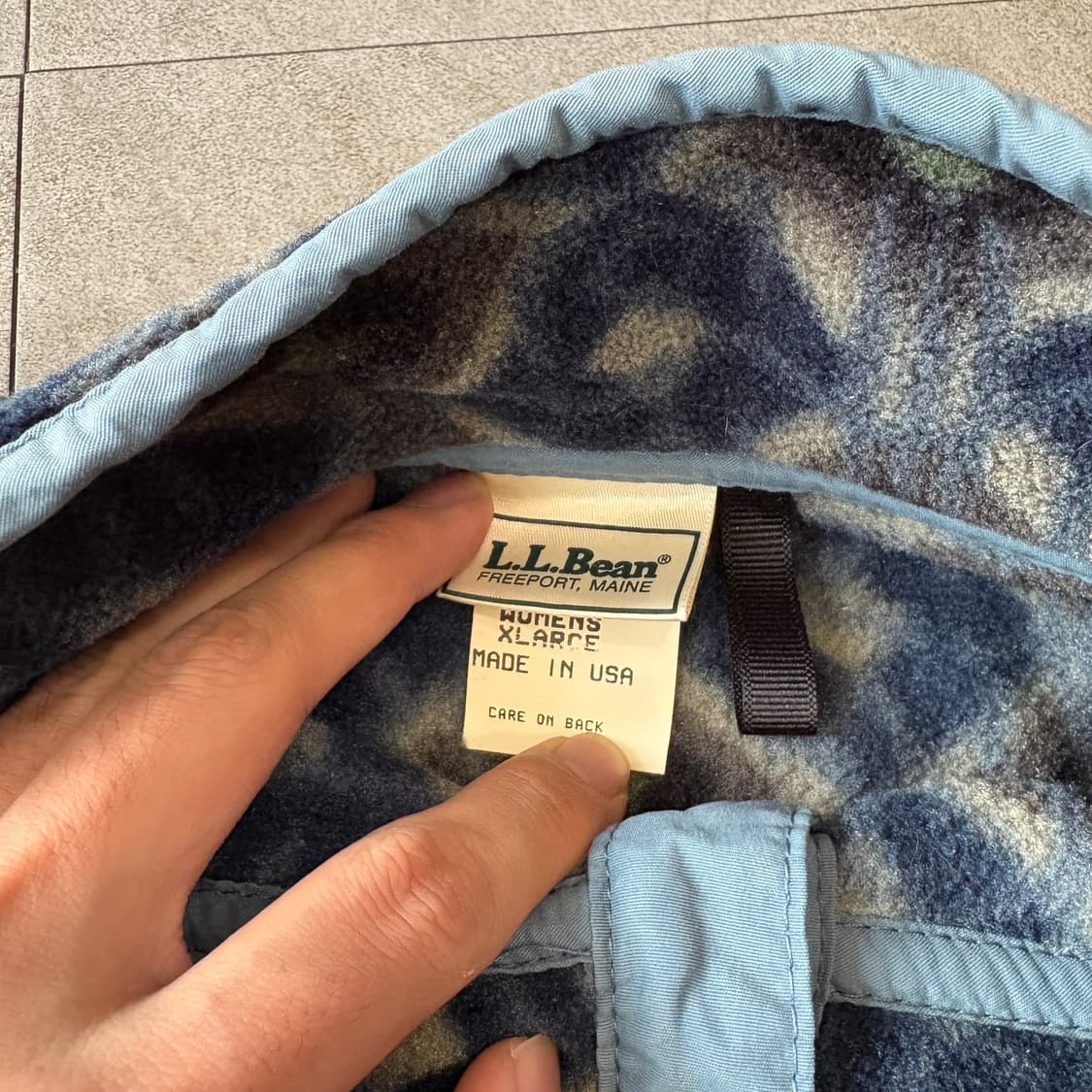 90s L.L.bean 90년대 미국 생산 엘엘빈 아즈텍 플리스 신칠라 상품이미지5