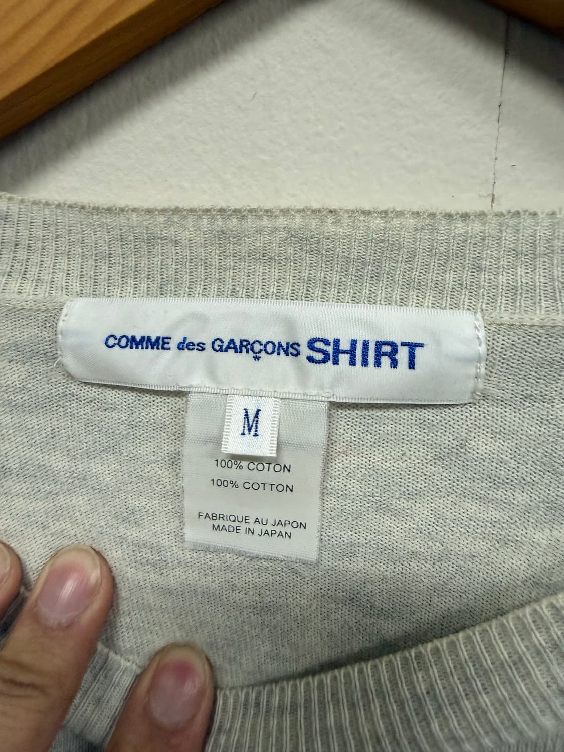 꼼데가르송 18ss 컷오프 슬리브니트 상품이미지3