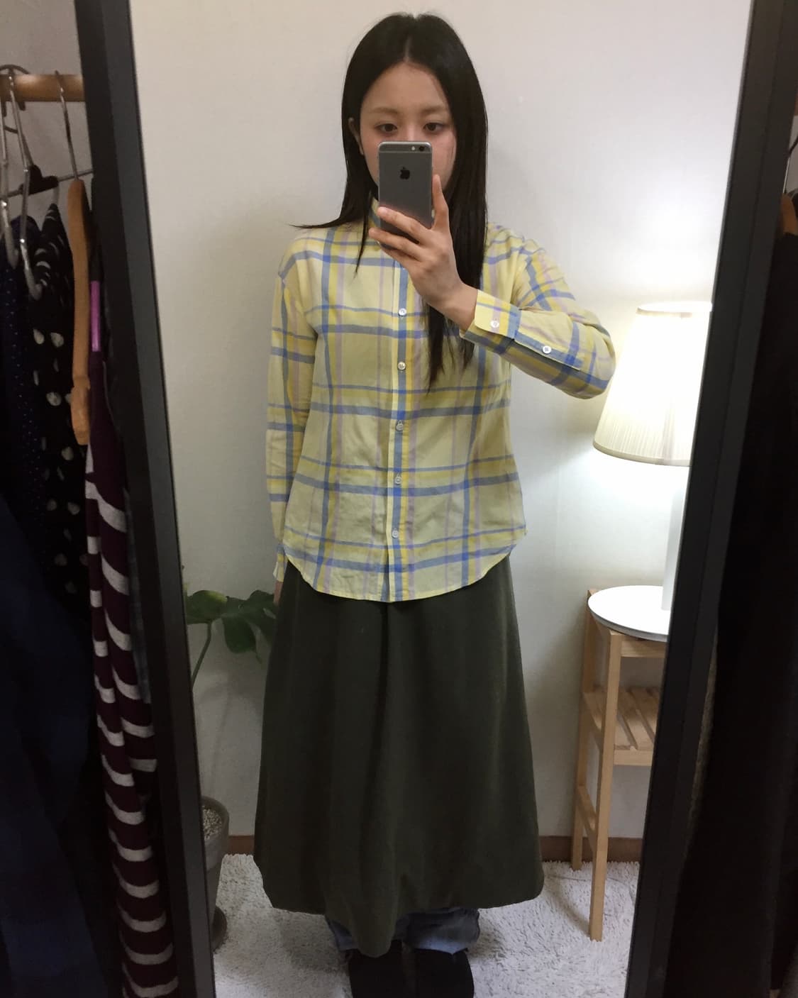 vintage check shirt 상품이미지1