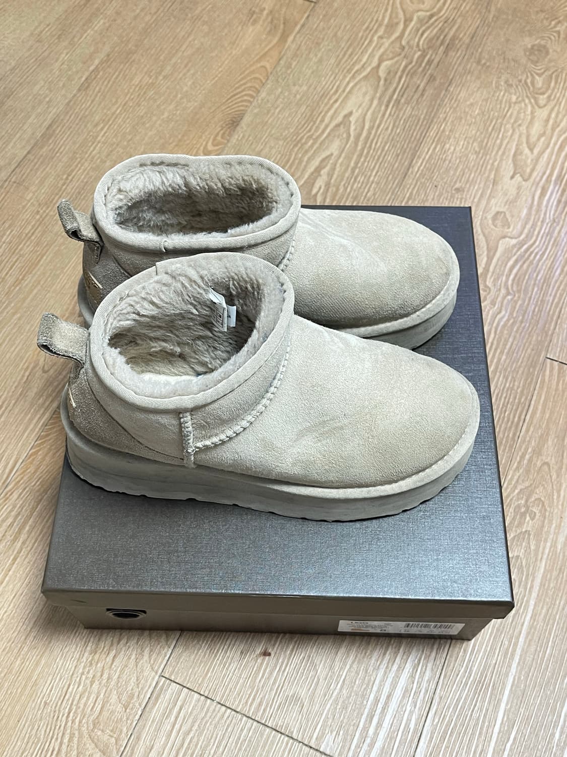 호주 UGG 어그 OB658P 베이지 플랫폼 굽 3.5cm 상품이미지4