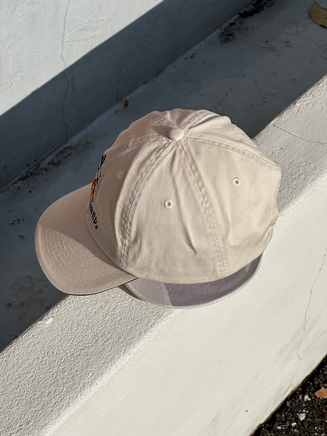 [M] 디즈니랜드 미키마우스 로고 베이지 볼캡 모자 상품이미지3