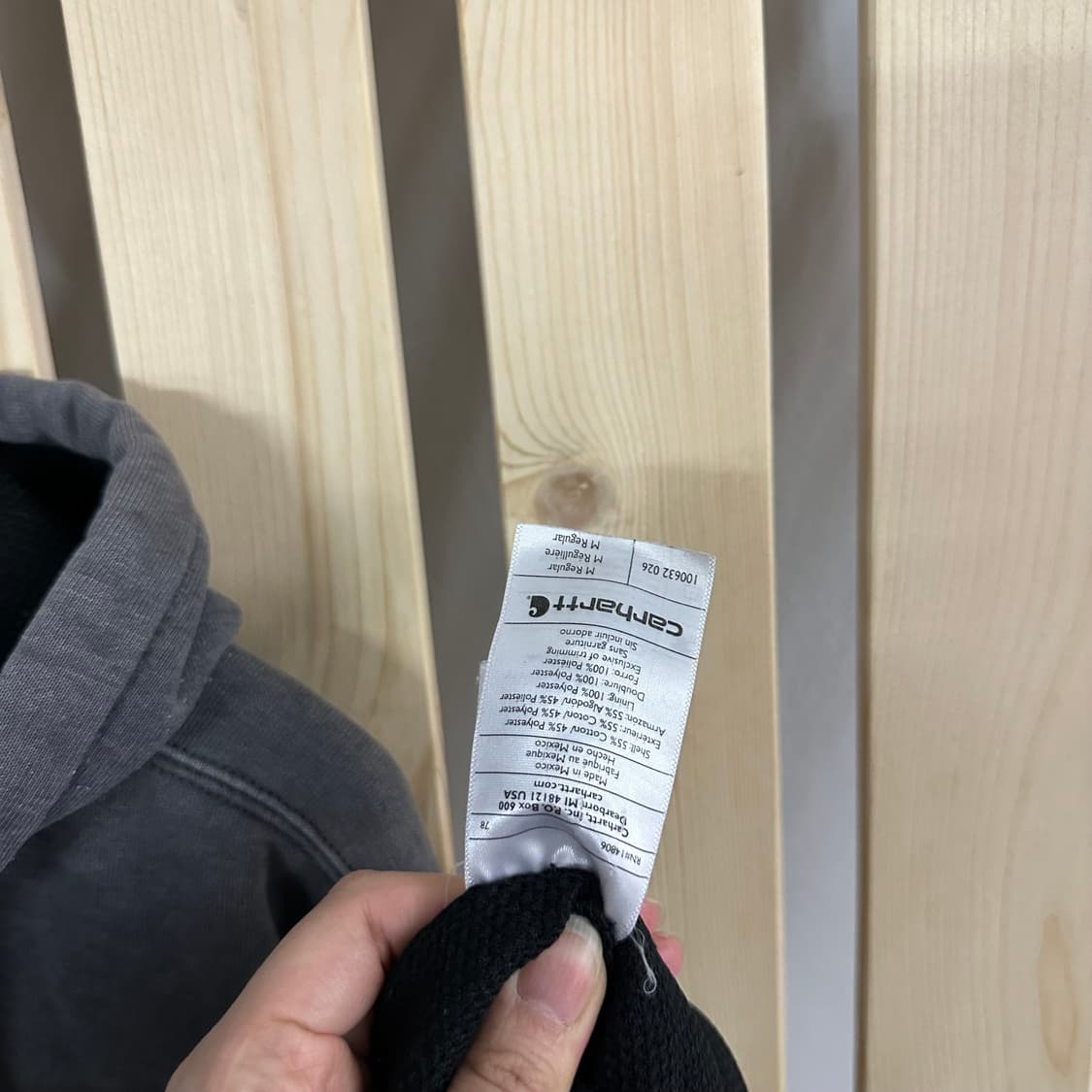 (L) 칼하트 써멀 후드집업 상품이미지10