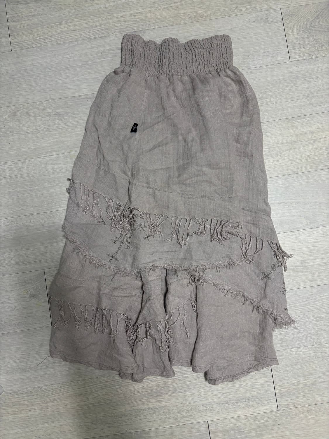 오즈 크로스 그레이 스커트 상품이미지2